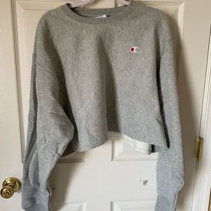 Champion cropped crew neck sweatshirt